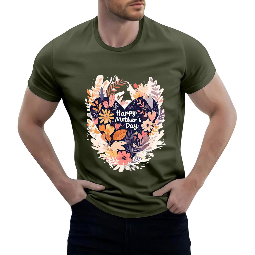 Men's Stand Collar Short Sleeve Shirt Loose Leisure Holiday Shirt Man