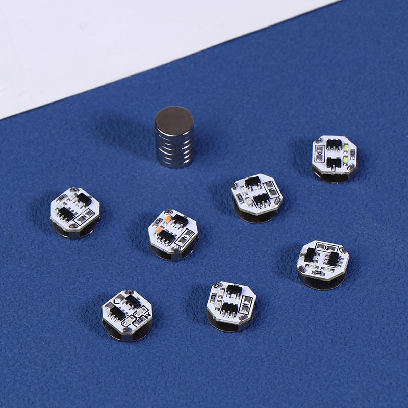 1 шт. Светодиодная лампа-магнетрон, моделирующая, светодиодная яркая беспроводная лампа, игрушки для DIY, модель, магнитные индукционные огни с кнопочной батарейкой + магнитом