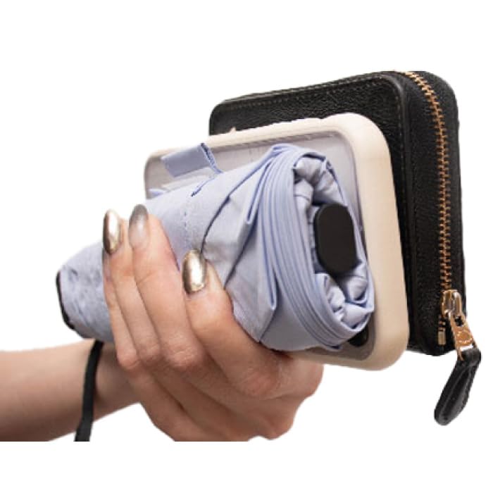 Тонкий складной с ручным открыванием и весом всего тепло и свет УФ компактный складной УФ мини УФ М52 Ультратонкий, плоский, зонт, легкий, компактный,