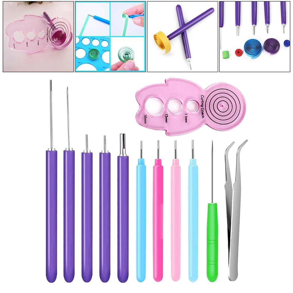 Quilling Tools Slotted Pen Hand Craft Rolling Tool Set Making Ornament