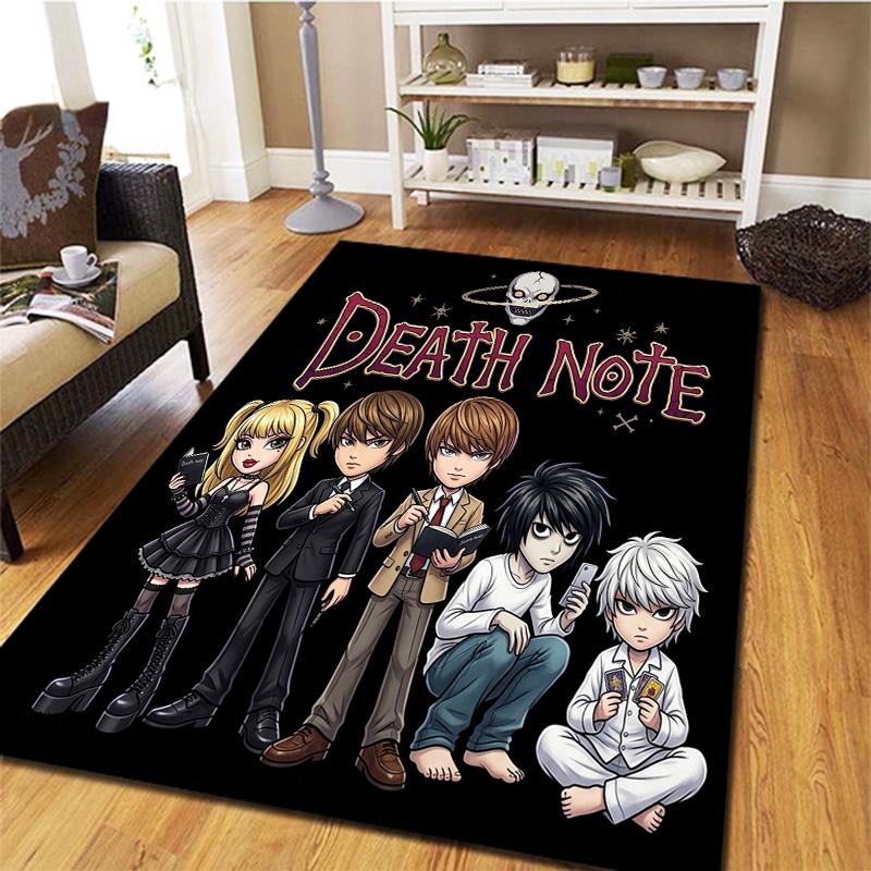 Death Note Carpet Rug For Living Room Bedroom Home Sofa Decoration Kids Play Nonslip Floor Mat