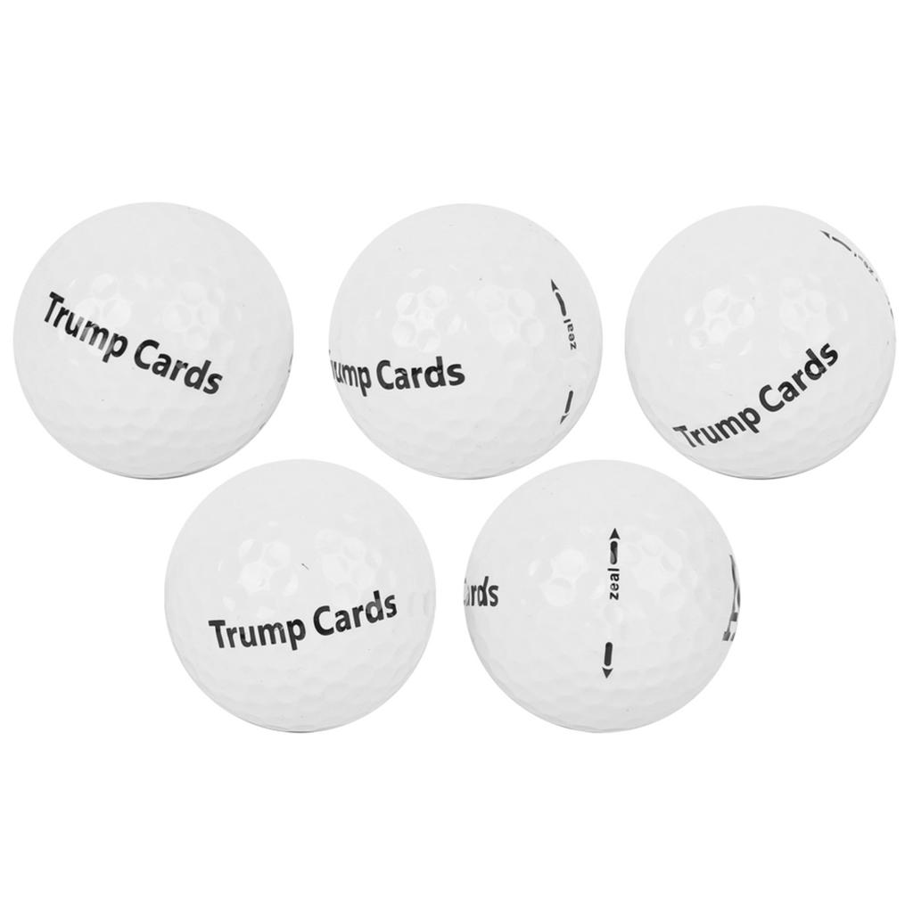 5pcs Golf Game Poker Balls Double Layer Practicing Ball High Elasticity Long Distance Accessory