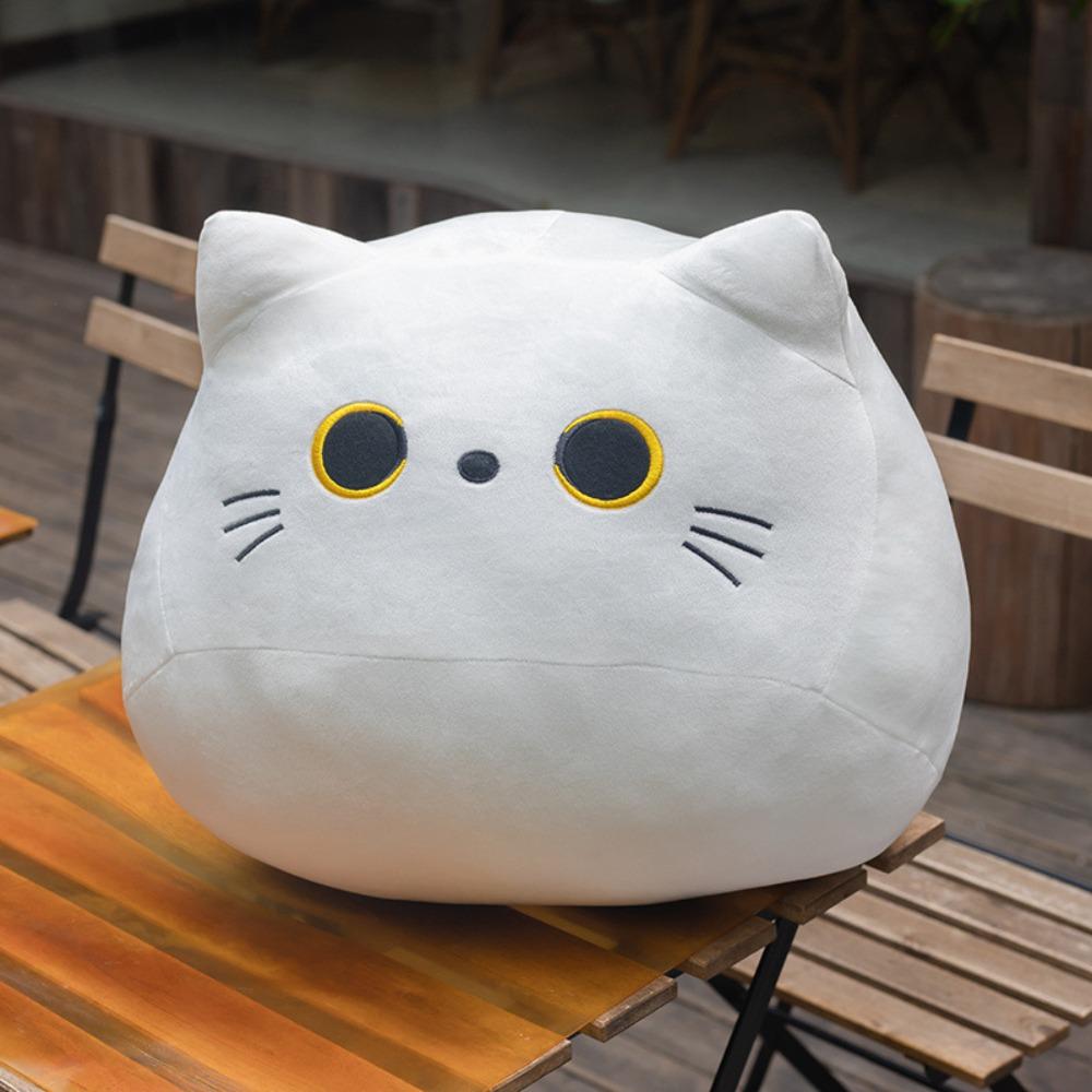 10/30CM Black Cat Plush Pillow Cartoon Cat Head Cat Doll Gift Cuddly Pillow Cushion Doll  Girl