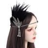 Gatsby Cosplay Dress Headwear Korean Style Headband Feather Headwear Masquerade Party Accessories Sequin Hair