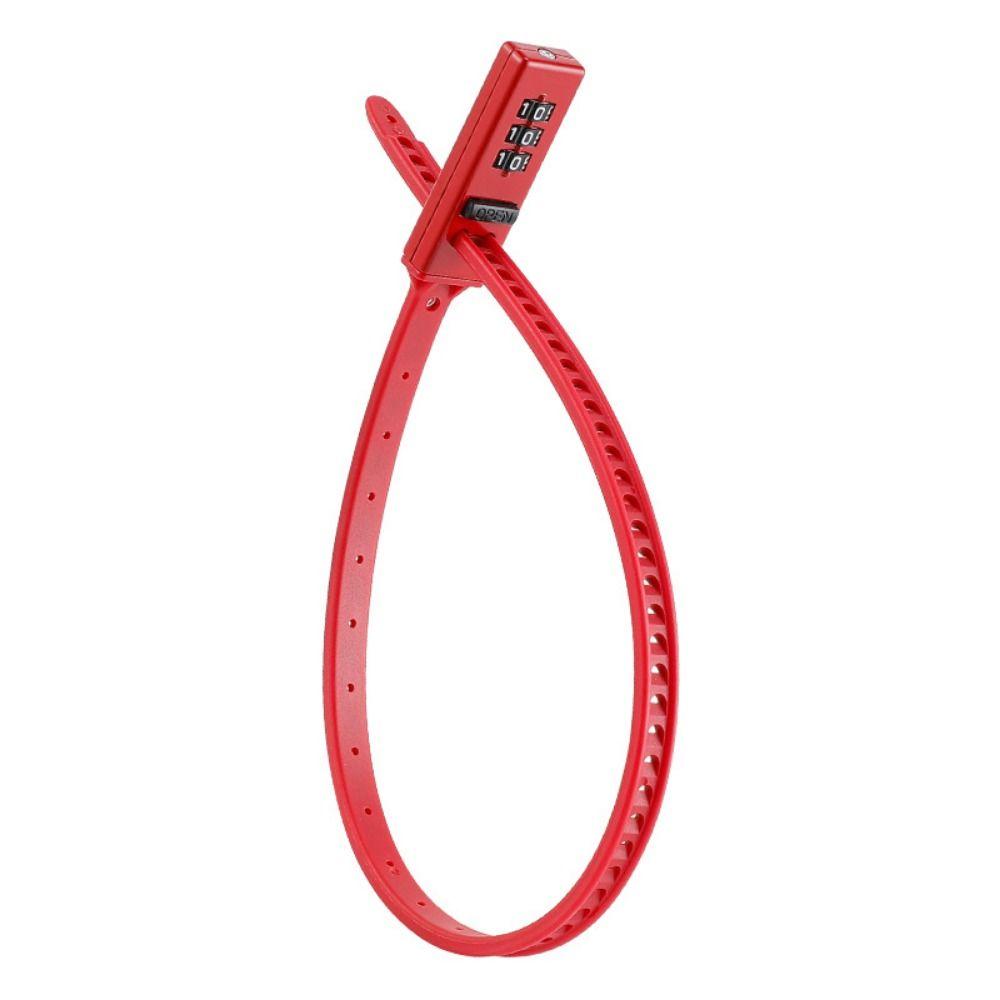 3-digit Password Bicycle Lock Adjustable Tie Lock Anti-theft Lock Helmet Lock Racing Bike