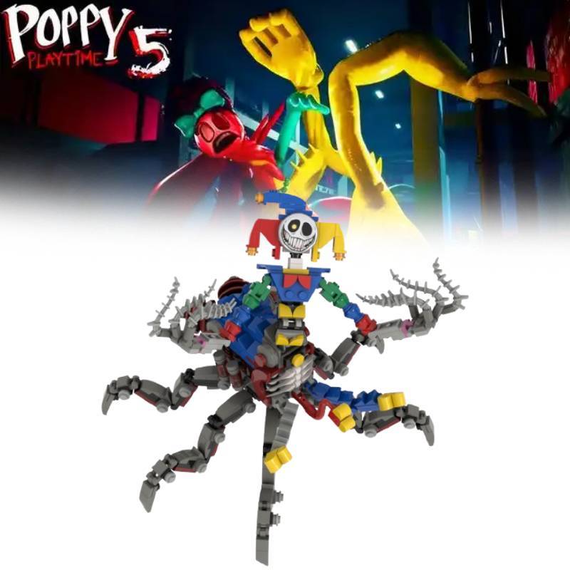 Poppy Playtime Набор Строительных Блоков «Прототип Клоун Паук» DIY Игрушка Для Детей и Коллекционеров