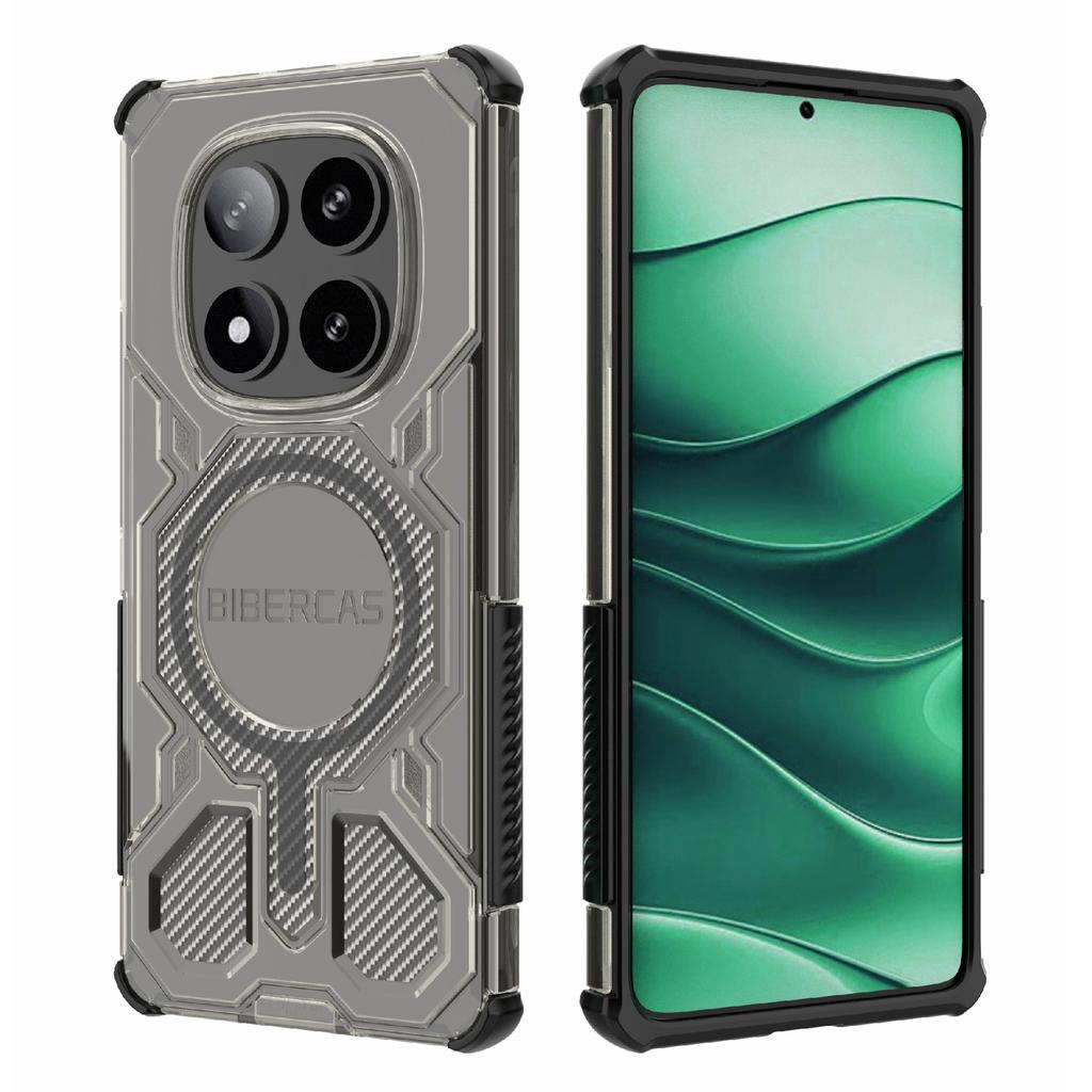 BIBERCAS J-16 Transparent Series For Xiaomi Redmi Note 14 Pro 5G Case Compatible with MagSafe TPU+PC Phone Cover