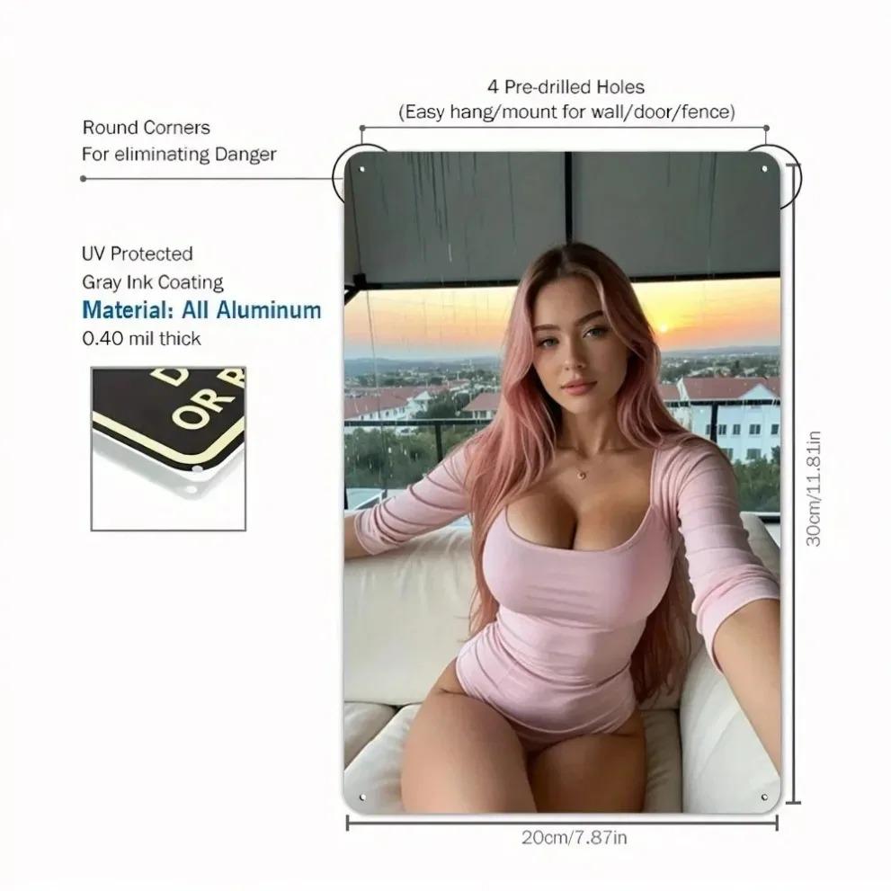 Богемный Металлический Настенный Декор, Абстрактная Скульптура Женского Тела, Ретро Неправильный Подвесной Декор для Спальни Гостиной, Легкая Установка