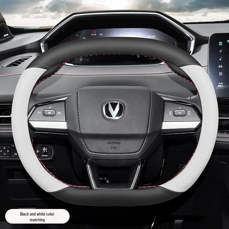 Оригинальная кожаная накладка на руль Changan CS55 PLUS & Yidda Unikunividd 2-го/3-го поколения