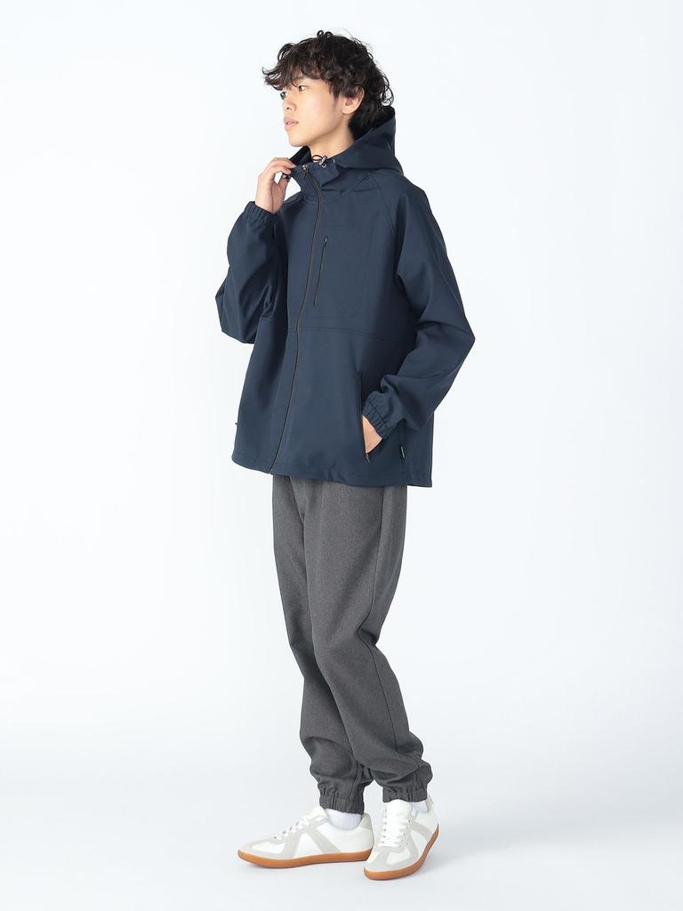 Beams Heart Film Light Hoodie and Size S Men's Water-Repellent (Windproof Water-Repellent) Navy,