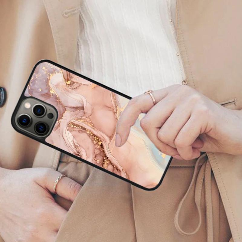 Luxury Gold Foil Art Magnetic Phone Case For APPLE iPhone 17 Air 16 14 13 12 Pro Max 15 Plus Wireless Charge With MagSafe Cover