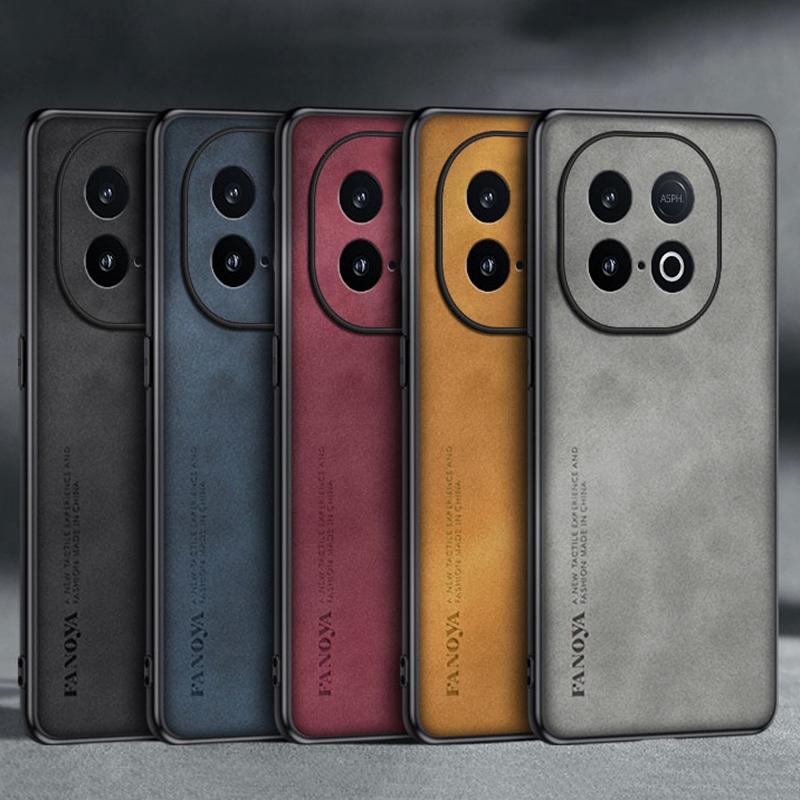 Для iQOO Z10 Turbo Чехол Роскошный Кожаный Чехол для Телефона Для Vivo iQOO Z10 Turbo Pro 5G Задняя Крышка Матовый Силикон Полная Защита