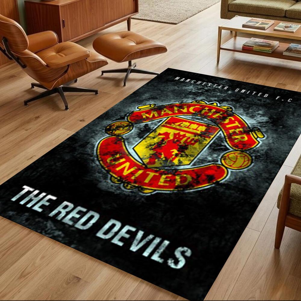 Manchester Floor Mat Suitable for Study room Decorate room Entryway Bedrooms Anti-slip Rug Anime Office Decor Gift for Festivals