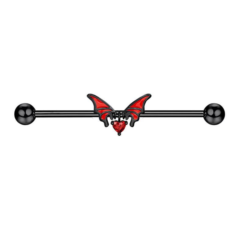 Geometric Stainless Steel Butterfly Belly Button Ring With Wing And Chain Design For Men And Women