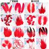 20Pcs57 Big Red Feather Diy Jewelry Accessories Clothing Handicrafts Decorative Materials