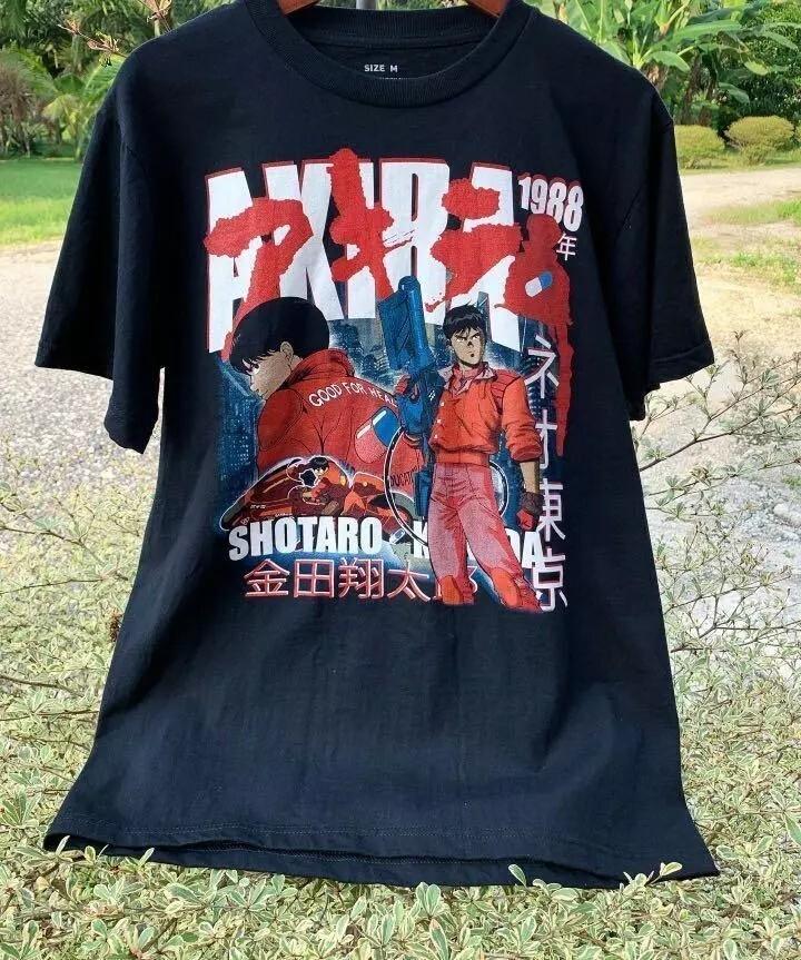 Akira 1988 Basic Black Anime Manga Black Short Sleeve Unisex T shirt S-5XL Unisex T-Shirt