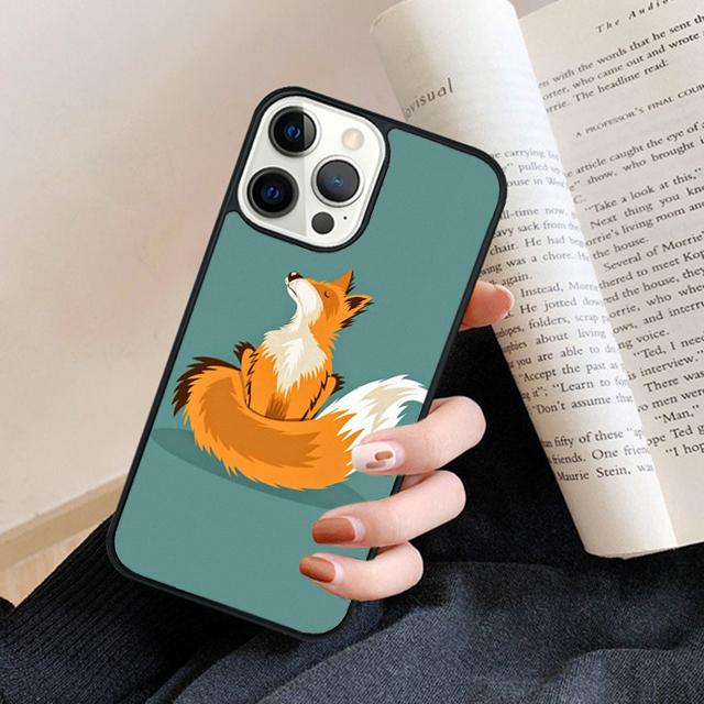 Чехол для телефона с рисунком лисы Кицунэ, задняя крышка для iPhone 17 Air 16 15 14 13 11 12 Pro Max Plus Fundas Coque