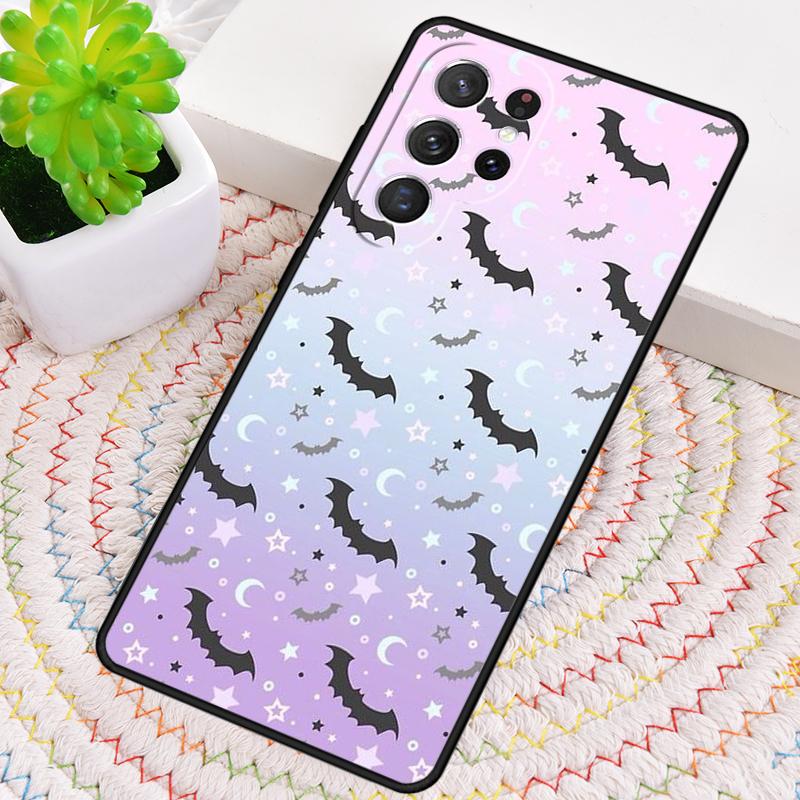 Goth Vampire Bat Gothic Silicone Phone Case For Samsung Galaxy note 10 pro S26 S25 S24 S23 S22 S21 Plus S25Ultra Capa Cover