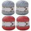 4pcs Thin Yarn Perfect DIY Knitting Crocheting and Embroidery Pearl Lace Thread Handmade Diy Braided Pure Crochet Silky Linen Bright Silk Thread