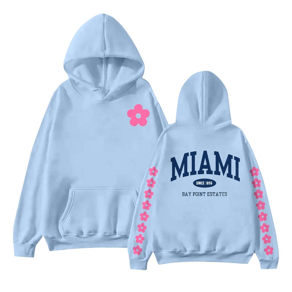 Женская мода с принтом, длинный рукав, свободная толстовка, верхняя часть, осенняя толстовка с капюшоном