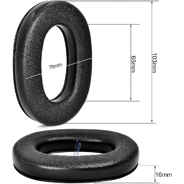 2 пары амбушюр для наушников 3M WorkTunes Connect, вкладыши, пена для защиты слуха при стрельбе, амбушюры из пены, защита слуха, шум