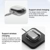 XDcase Transparent TPU Earbud Protective Case with Silver Metal Hook, Anti‑Yellowing Shockproof Earphone Cover