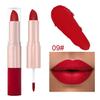 12-color Matte Velvet Lip Gloss Waterproof and Long-lasting Liquid Lipstick Non-stick To Cups Lip Color Pigment Cosmetic Lipstick and Lip Gloss In One
