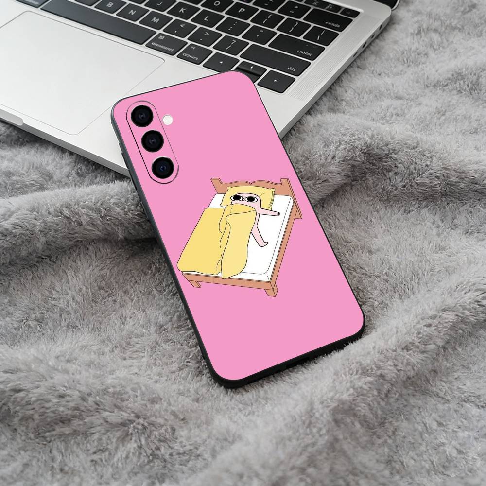 C-Cartoon- Ketnipz Cute Phone Case For Samsung Galaxy A73,A71 A72,A70,A53,A52,A51,Soft Silicone Black Cover