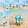 Charming Resin Surfboard Sailboat Seagull Seashell Beach Decor Miniatures Modern