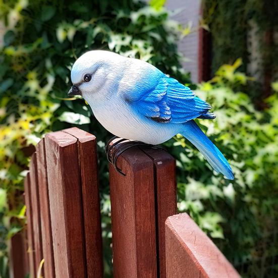 Кашпо Фигурка птицы Смола Садовая статуя птицы с когтями Декор для цветочного горшка Статуя попугая для бонсай Домашний декор Садовое искусство