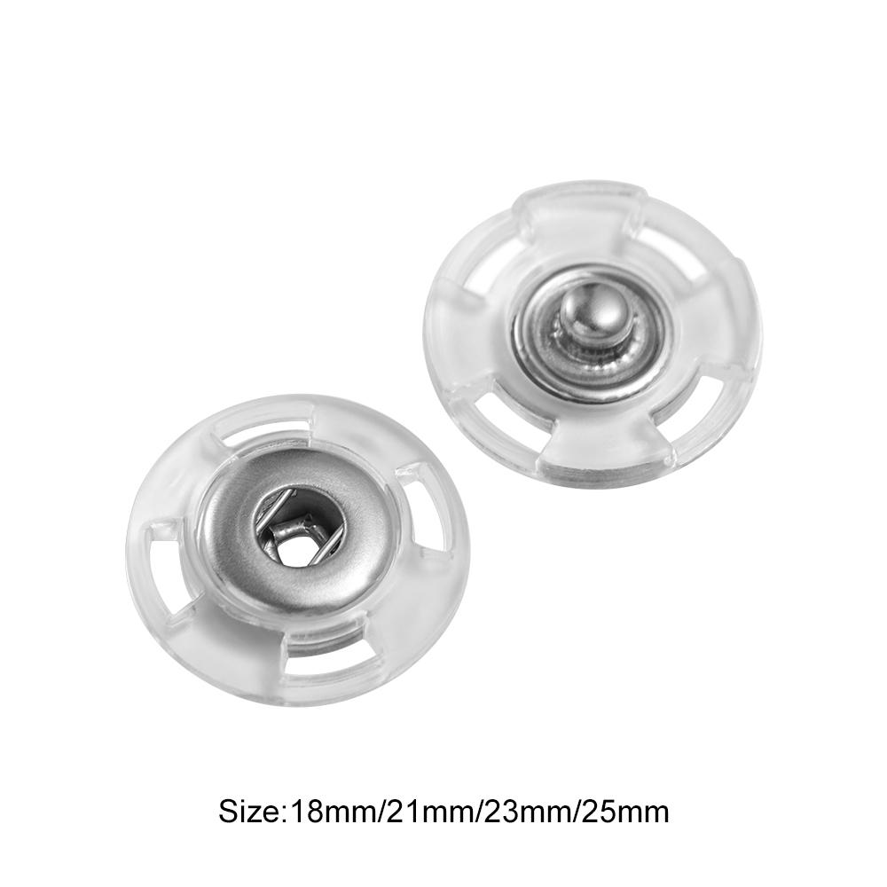 10 шт. круглая прозрачная застежка на невидимых кнопках, кардиган, пальто «сделай сам»