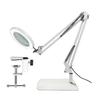 LED Long Arm American Style Folding Magnifier Desk Lamp for Welding and Repair with Eye Protection