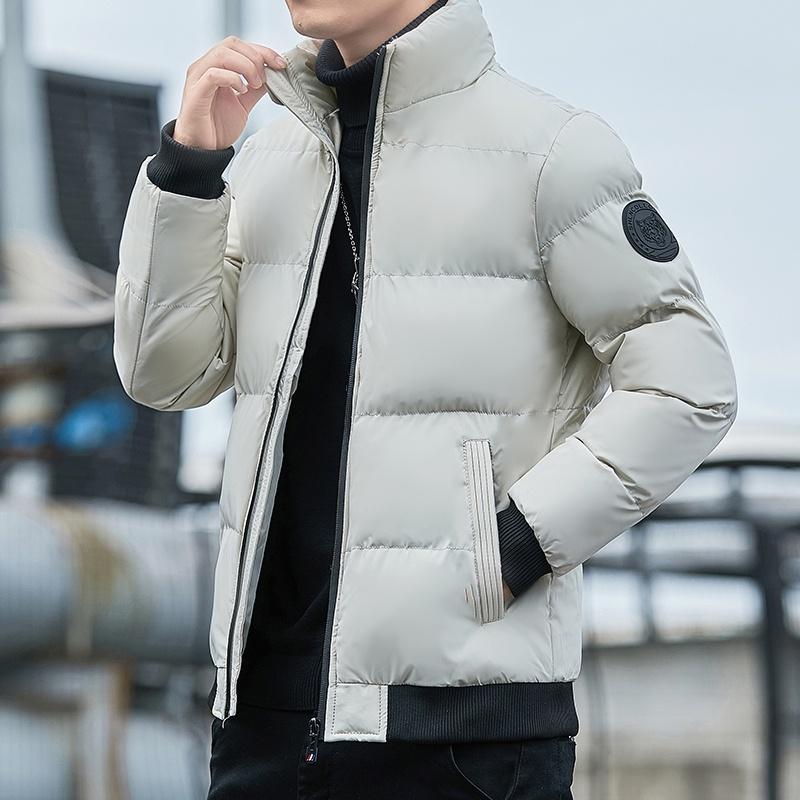 2026 Cotton jacket men's autumn and winter jacket fashionable stand collar thick warm casual plus size bread cotton jacket