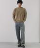 NODU V-Neck Waffle Essential Knit [Beige]