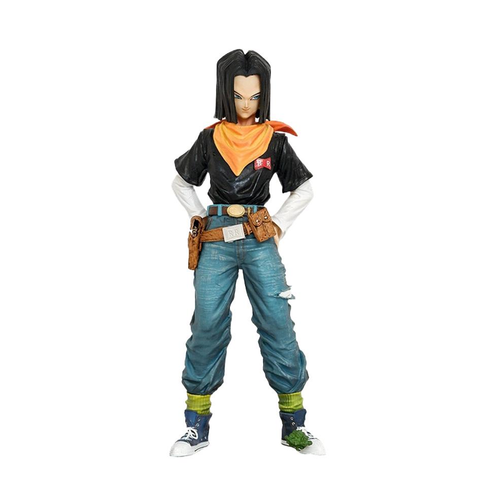 24 см Аниме Dragon Ball Z Андроид 17 18 Фигурка Андроид 18 ПВХ Коллекция Фигурок Действия Модель Игрушки Для Детей Подарки D