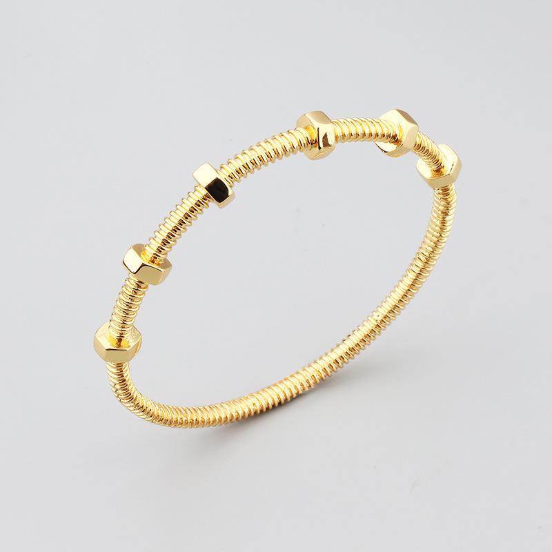 New Ins Style Nut Personalized Bracelet for Male and Female Couples, Unisex Circle Style, Popular Style Bracelet