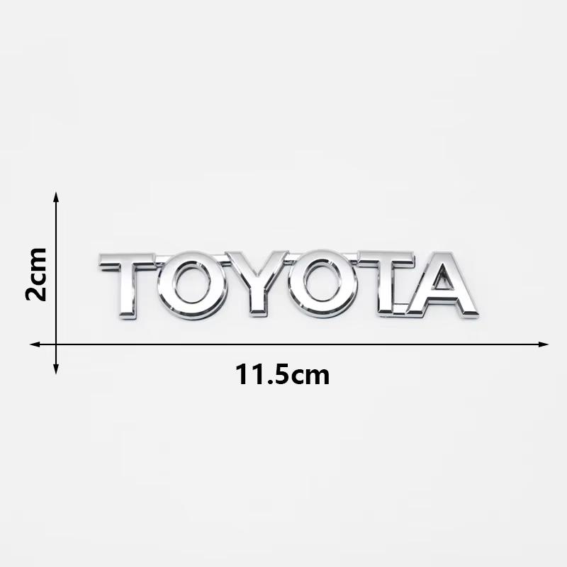 3D ABS БАГАЖНИК TOYOTA Буквы Значок Логотип Название Наклейка Черный Хром для Corolla Camry RAV4 Yaris Highlander Hilux