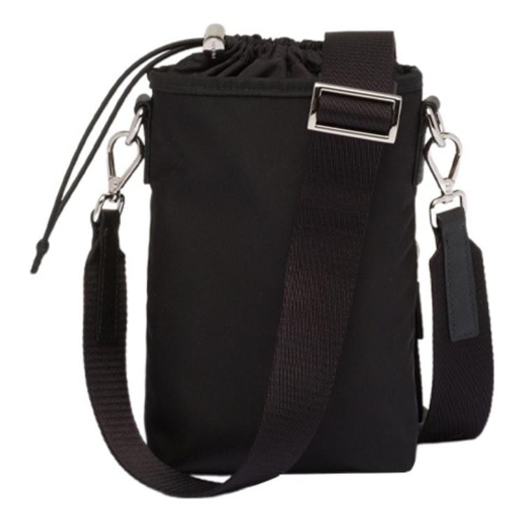 PRADA Re Nylon Fabric Crossbody Cell Phone Pouch Men's Black 2ZH155_2DMI_F0002