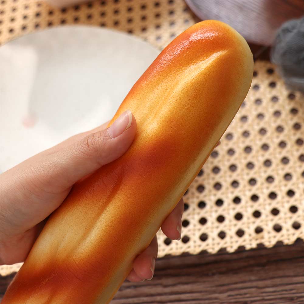 Soft Lifelike Simulation Food Fake Bread Long Cake Model Artificial Bread Model Home Decoration
