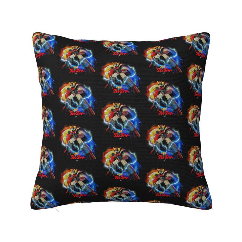 Custom Grendizer Lucca Cushion Cover 40x40cm UFO Robot Goldrake Velvet Cute Pillow Cases Decor Home