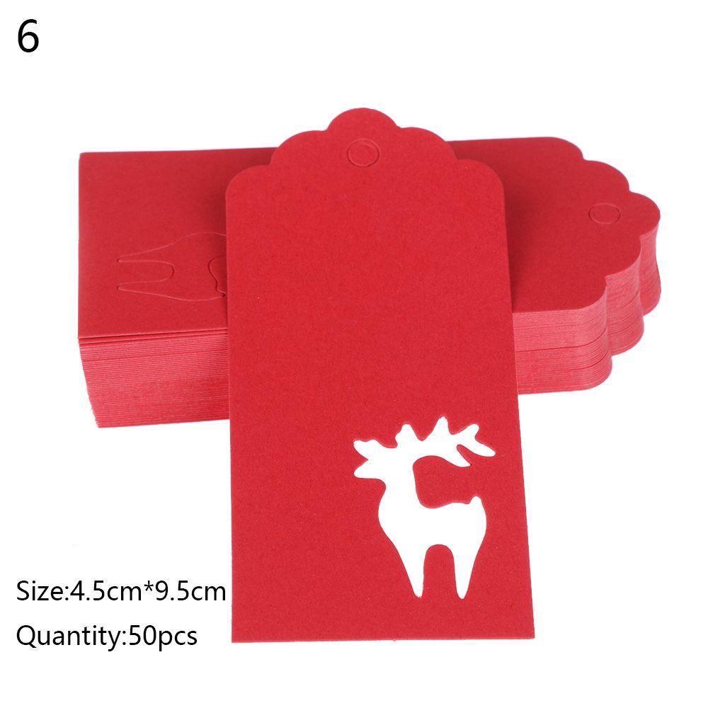 Рождественская елка Сделай сам Крафт-бумага Рождественское украшение Бирка для подарочной коробки Наклейка для пакета для конфет Этикетка для подарочной упаковки