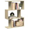 VidaXL Room Divider Shelf 3 Levels Sonoma Oak 70x24x97 Cm, Bookcase, Book Support, Shelf 858113