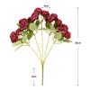 Silk Petals Rose Artificial Flowers 15 Heads Decorative Flower  Party Supplies
