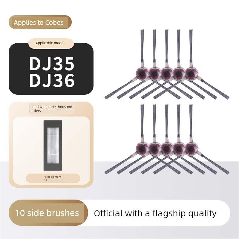Applicable to Ecovacs Dj35 Sweeping Robot Accessories Dj36 Rag Side Brush Rolling Brush Filter Screen Cleaning Solution