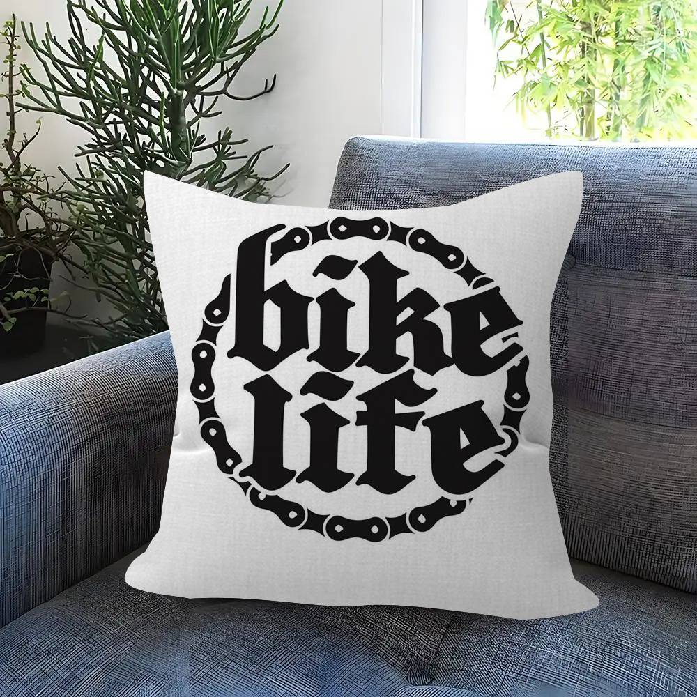 BBBianchiS Bike Logo Cushion Cover Pillowcase Upholstery Sofa Throw Pillow Home Decor Pillowcas