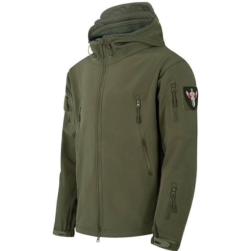 Мужские зимние тактические водонепроницаемые куртки SoftShell, мужское пальто с капюшоном, боевые, для рыбалки, пешего туризма, кемпинга, скалолазания, катания на лыжах