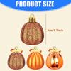 24 Pcs Pumpkin Ball Hanging Ornament Fall Pumpkin Thanksgiving Tree Decorations For Indoor Outdoor Christmas Party