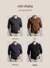 Men's Autumn 2025 Wool Half-Zip Lapel Sweater - Business Casual Knitwear for Middle-Aged & Young Adults