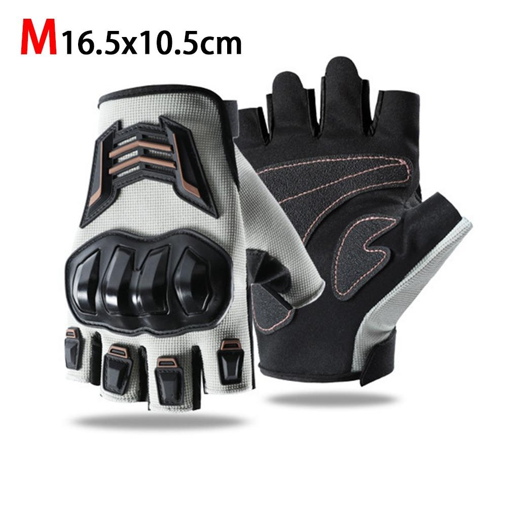 1 Pair Anti-fall Motorcycle Gloves Half Finger Driving Gloves New Cycling Gloves for Men and Women