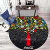 Christmas Gift Halloween Theme Bear Truck Coca Cola Round Carpet Soft Home Decoration Corridor Table and Chair Anti slip Outdoor Floor Mat Carpet H25